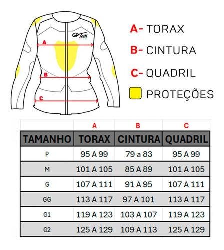 Kit Motociclsta Jaqueta Resistente Agua + Luva Touch Gp Tech
