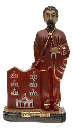 Imagem Exú Sete Porteiras 35cm Gesso Escultura Umbanda