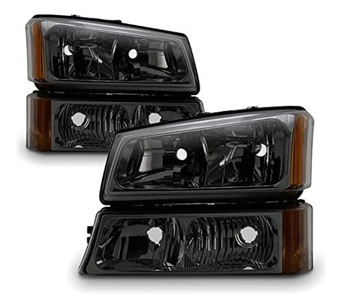 Faros Ahumados Para Chevy Silverado Avalanche 03-06