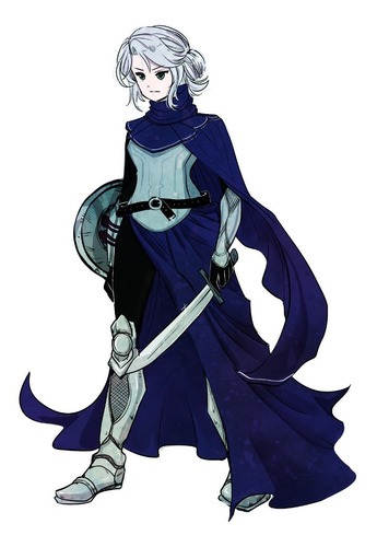 Dibujo Color Simple Estilo Anime Personaje Cuerpo Entero