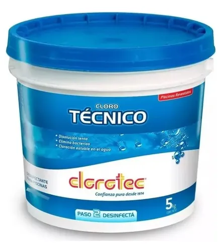 comprar Cloro Tecnico Granulado Disolucion Lenta Clorotec 5 Kg