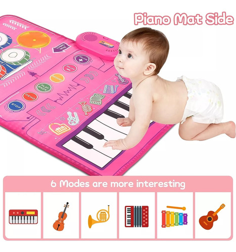 Tapete Infantil Para Instrumentos Musicales, Tapete De Piano