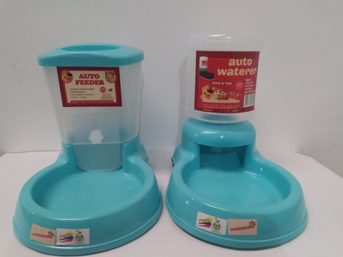 Dispensador De Agua Y Comida Individuales Para Mascota