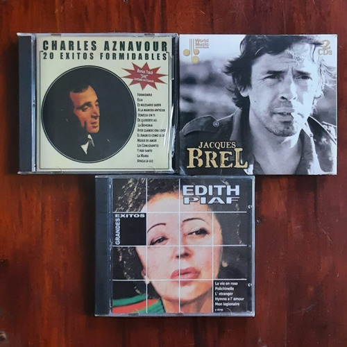 Charles Aznavour - Jaques Brel - Edith Piaf - 4 Cd