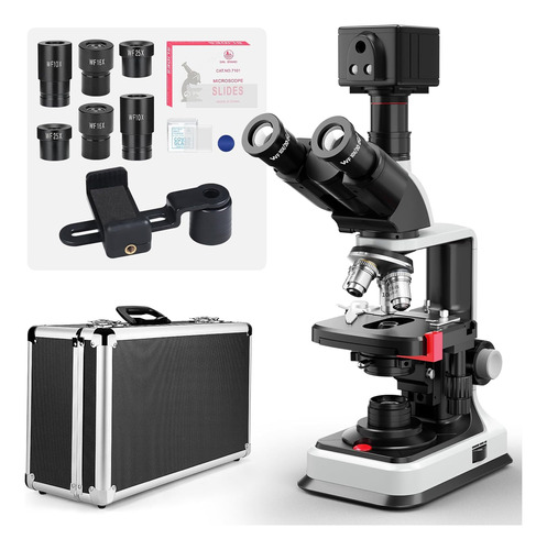 Microscopio Trinocular De Laboratorio 40x-2000x Vabiooth