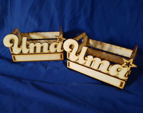 Imagen 2 de 6 de 15 Cajoncitos Verduleros Nombre Fibrofacil Souvenir 12x18x10