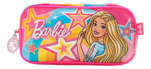 Cartuchera Barbie Escolar Doble Cierre Capacidad -el Rey
