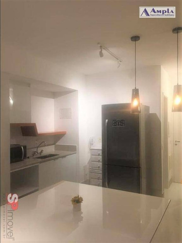 Apartamento Mobiliado Com 1 Dormitório Para Alugar, 36 M² Por R$ 3.000/mês - Tatuapé - São Paulo/sp - Ap1305