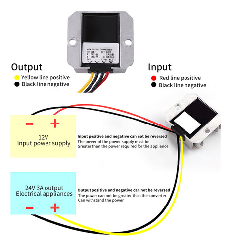 Para Elevator Module Voltage Dc-dc 12v A 24v 3a 72w