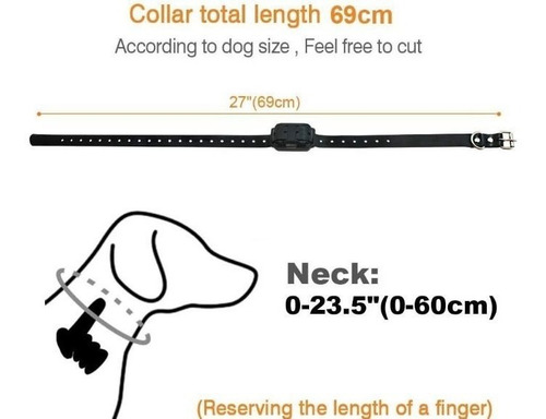 Collar De Choque Eléctrico Para Perro De Entrenamiento Color Negro