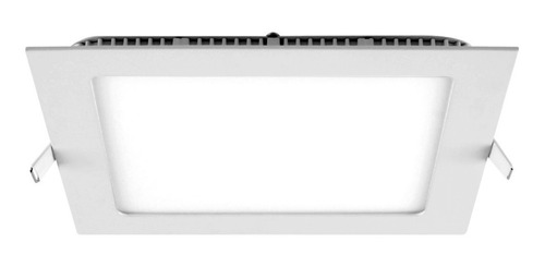 Panel Plafon 17cm Led Embutir Techo Blanco Cuadrado 12w