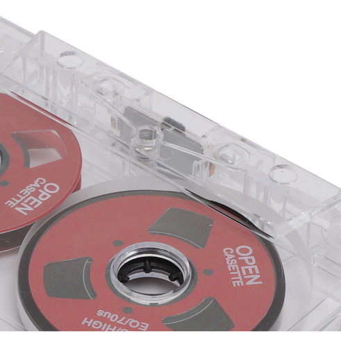 Cinta De Casete En Blanco Con Rollo De Metal Rojo Para 50 Mi