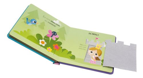 Esconde-esconde Com Feltros: Achou! Unicórnio, De Curious Universe Uk. Editorial Happy Books, Tapa Dura, Edición 1 En Português, 2024