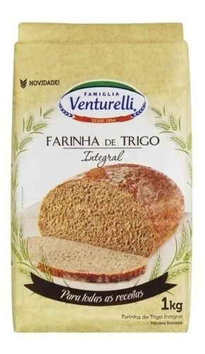 Farinha De Trigo Integral Famiglia Venturelli Pacote 1kg