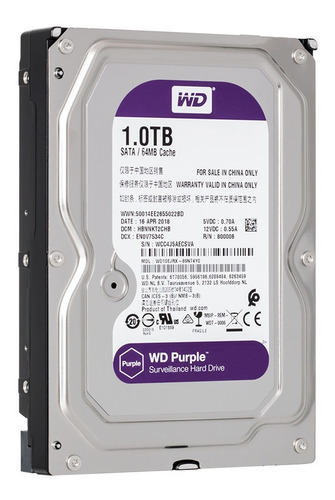 Disco Duro Western Digital 1tb Purple 3.5 Sata Dvr 