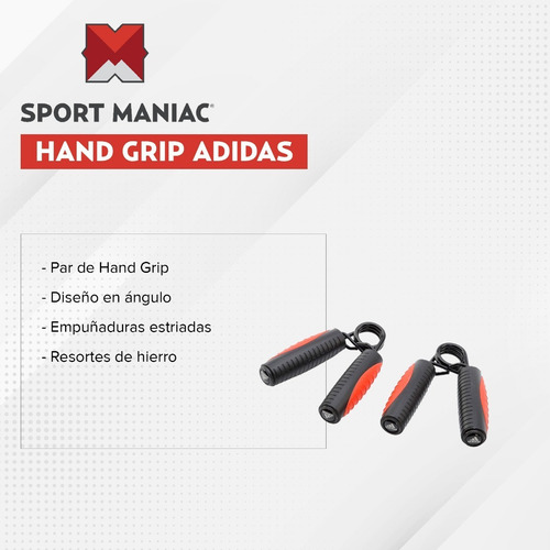 Imagen 2 de 3 de Hand Grip adidas Con Resorte Para Mano Sport Maniac