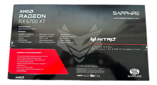 Placa De Video Sapphire Nitro+ Radeon Rx 6700xt Gaming 12gb (Usado)