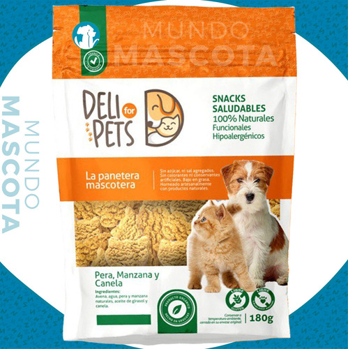 Snacks Perro Deli For Pets Sabor Pera, Manzana Y Canela