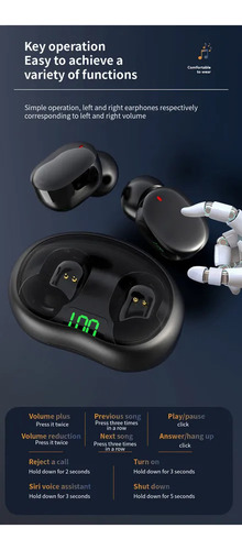 Auriculares Bluetooth True Wireless