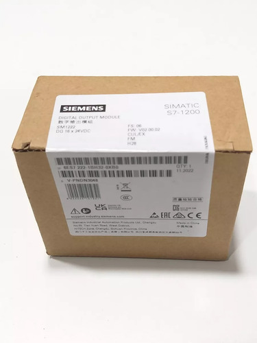 Modulo Sm1222 6es7 222-1bh32-0xb0 16do 24vdc Siemens ( Nf-e)