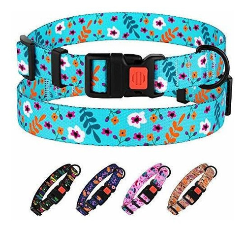 Collardirect Floral Dog Collar Nylon Pattern Flower 4192b