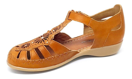Zapato Sandalia Mujer Cuero Super Confort