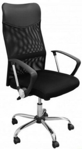 Silla Presidencial Chicago En Malla Color Negro