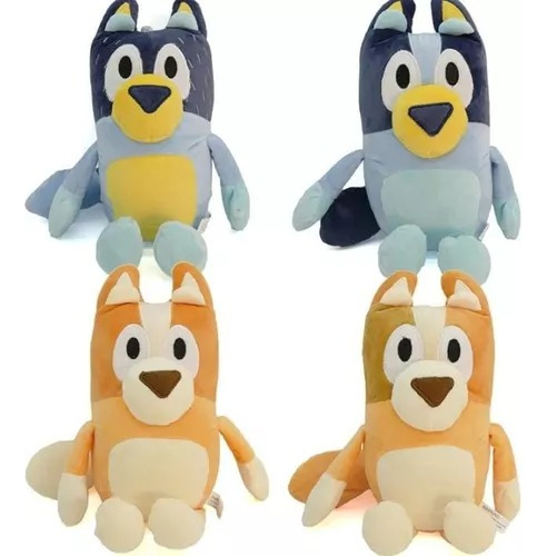 Peluche Bluey Y  Bingo X4 Familia Completa