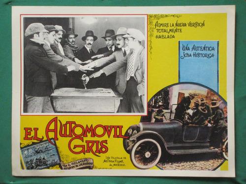 El Automovil Gris Original Cartel De Cine Mexicano 4