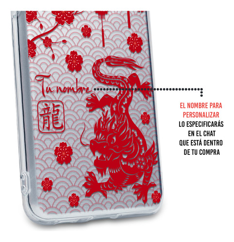 Funda Para Huawei Horóscopo Dragón Chino Con Tu Nombre