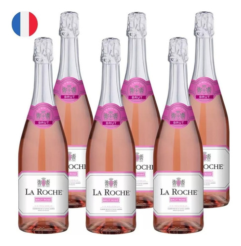 Espumante La Roche Brut Rosé Kit 6 Unidades