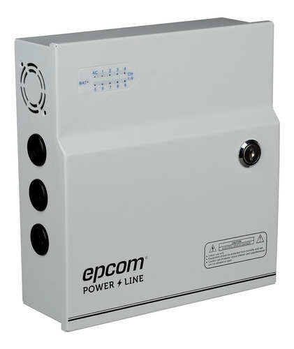 Fuente De Poder Pro Para Camaras 12v 8 Amp Epcom 8 Salidas