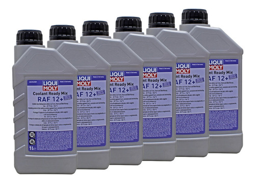 Kit 6 Anticongela Coolant Liqui Moly Raf 12+ Motocicletas 1l