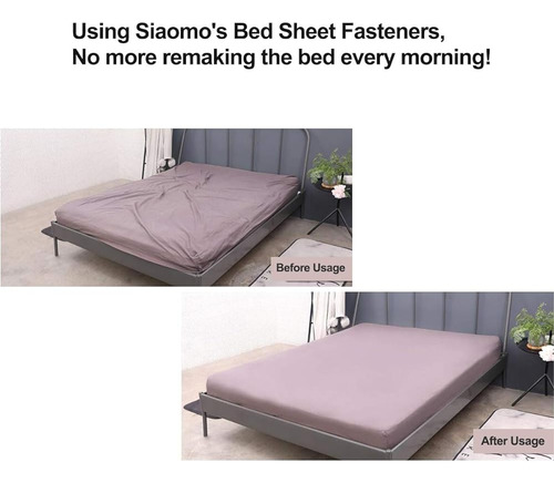 Siaomo Sábanas Correas De Sujeción - 2 Way Adjustable Crissc