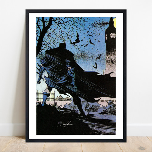 Cuadro Decorativo Batman Norm Breyfogle Sketch Comic Negro Negro