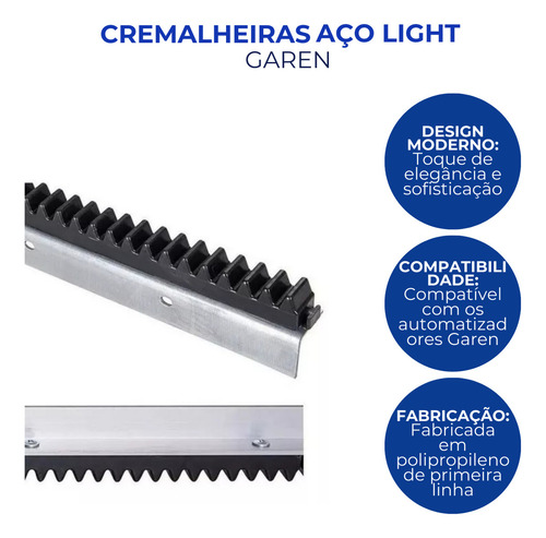 Motor De Portao Garen Fit Connect 127v+3.5m Cremalheira