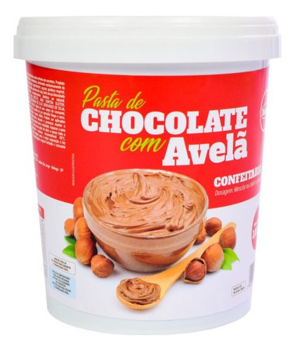 Pasta De Cacau Com Avelã