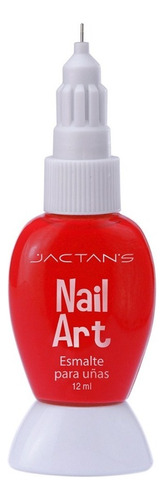 Esmalte Decorador De Uñas Pincel Punta Metal Nail Art (213) Color Rojo