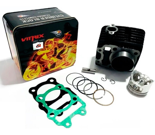 Kit Cilindro Completo Boxer Ct 100 Repotenciado 125cc Vitrix