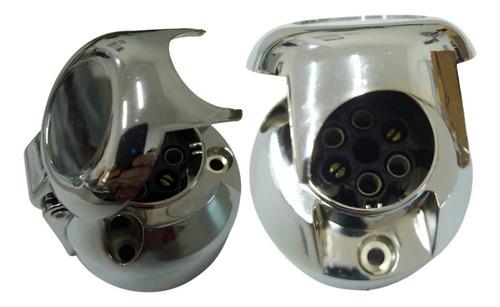 Kit Engate Reboque Cromado Bola Aço Capa Aço Inox Tomada Fio