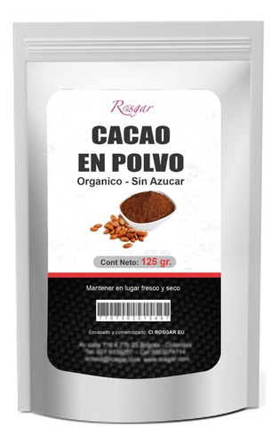 Cacao En Polvo Orgánico 1 K