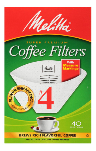 Filtros De Caf&eacute; En Forma De Cono, De Melitta