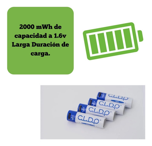 Pack 4 Pilas Aa Recargables 2000 Mah Para Controles Xbox One