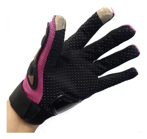 Guantes Pro Biker Pb-12 Rosa Protecciones Cross Enduro Talle S