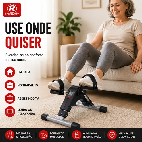 Mini Bike Fisioterapia Portátil Bicicleta Ergométrica Idosos | Frete grátis