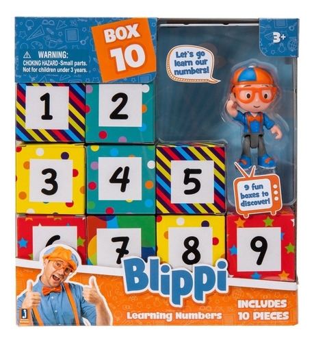 Blippi Box 10 Aprende Los Colores Y Números En Ingles - Dgl