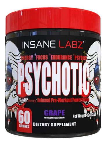 Pre Entreno Psychotic Red 60 Servicios