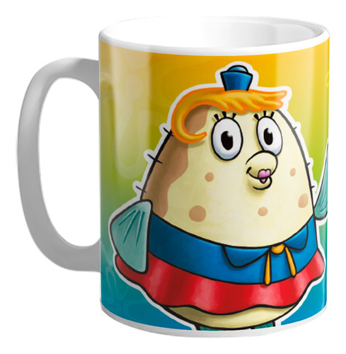  Taza De Cerámica Bob Esponja Señora Puff