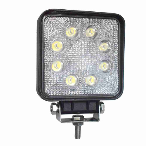 Farol Trabalho Quadrado 8 Leds 24w 9 48v - Uso Geral 