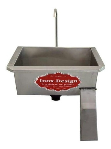 Lavador De Mãos Lavatório Inox 304 Açougue Frigorifico